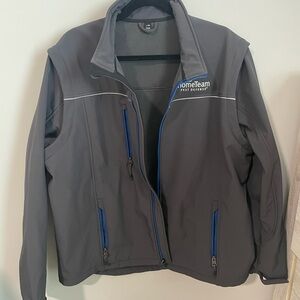 Men's Gray and Blue Performance Jacket